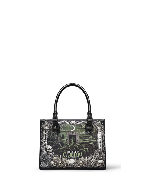 "The Call Of Cthulhu" - Black Interior - Small Leather Handbag