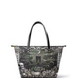 "The Call Of Cthulhu" Leather Tote Bag