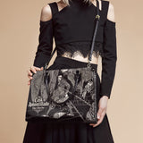 "The Cask Of Amontillado" - Black Interior - Leather Handbag