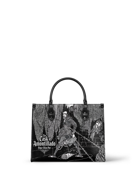 "The Cask Of Amontillado" - Black Interior - Leather Handbag