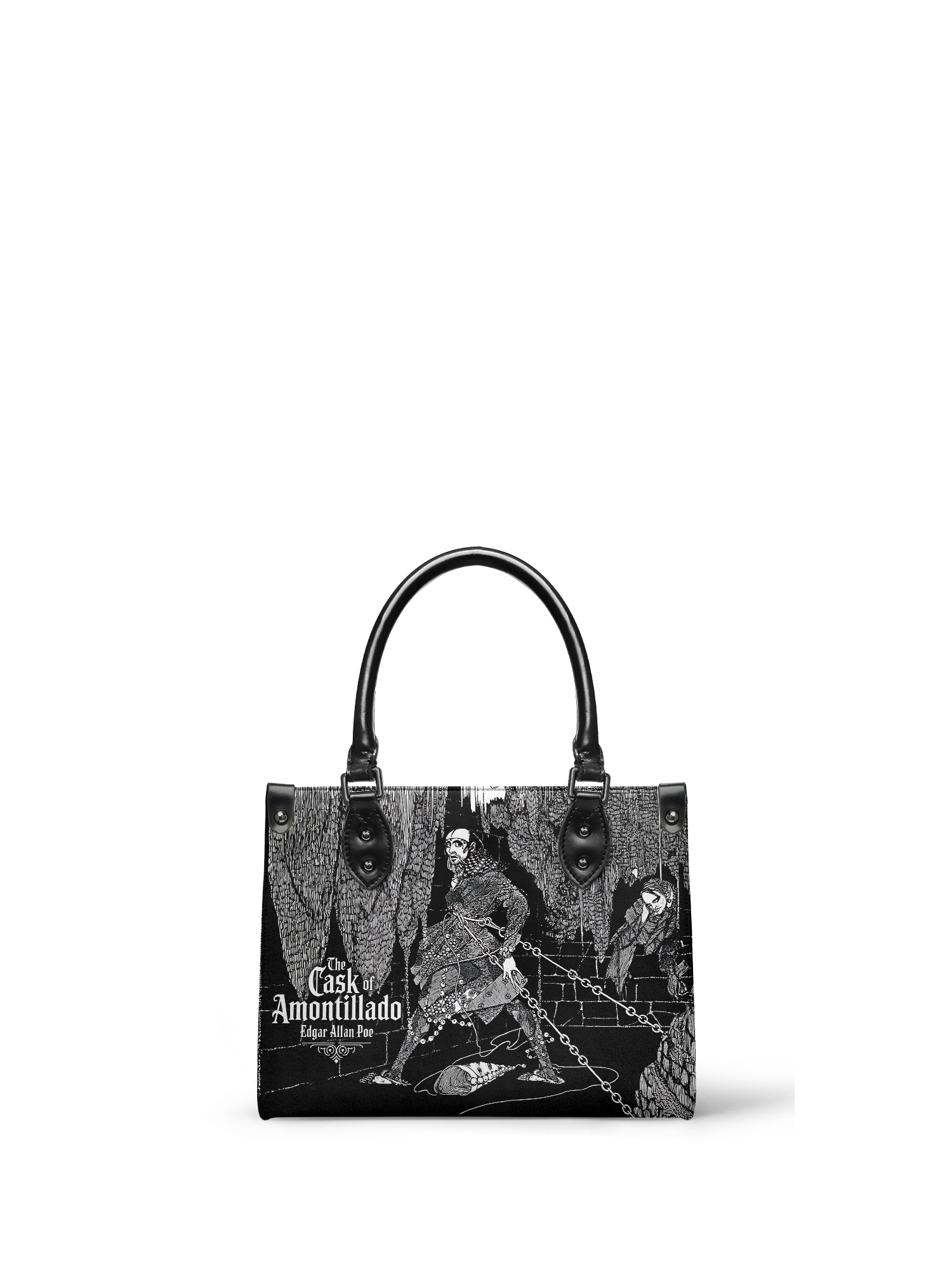 "The Cask Of Amontillado" - Black Interior - Small Leather Handbag - NEW WORKSHOP SALE
