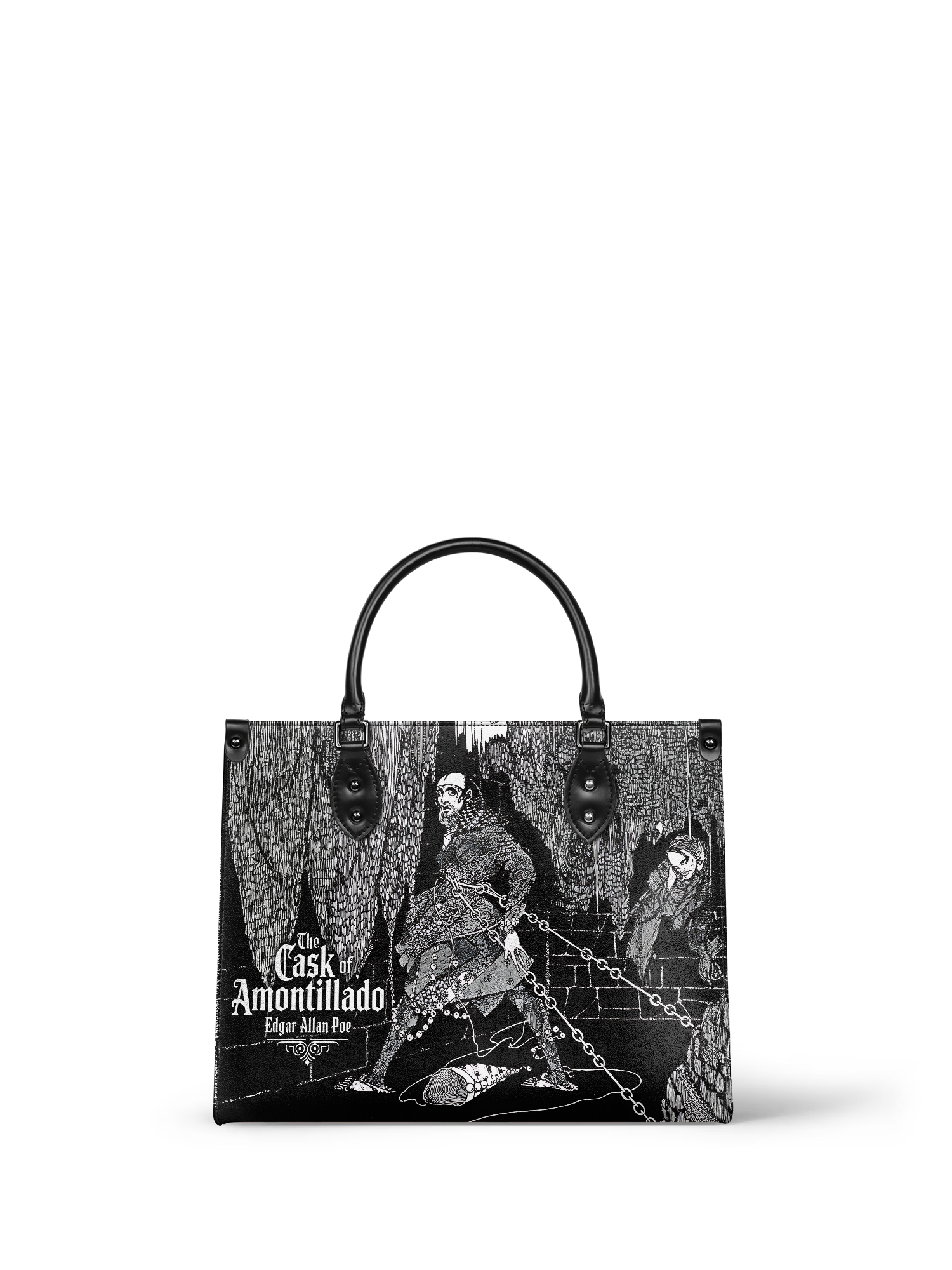 "The Cask Of Amontillado" - Brown Interior - Leather Handbag