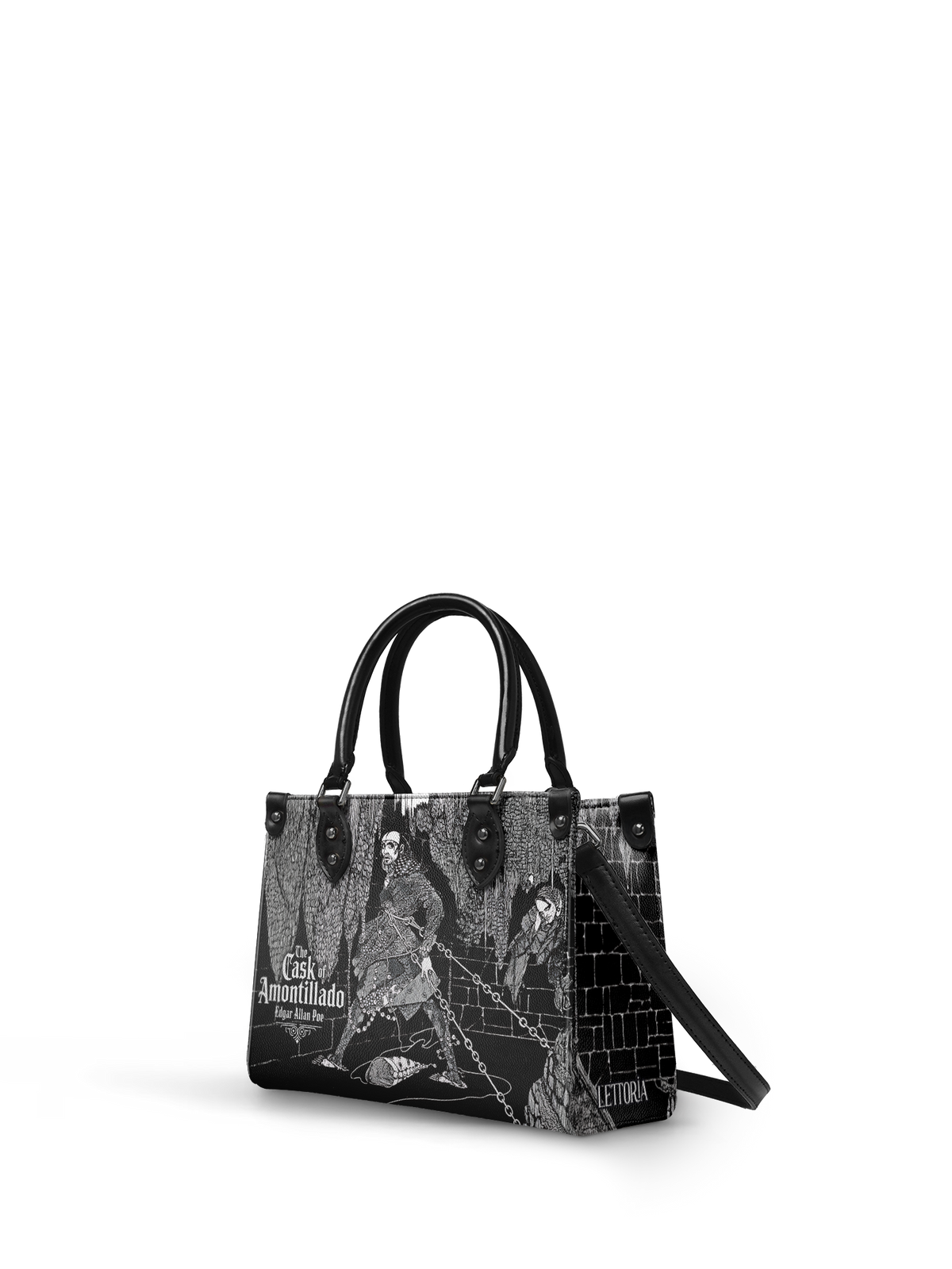 "The Cask Of Amontillado" Small Leather Handbag - NEVERMORE DEAL