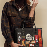 "The Codex of Gothic Tales" Deadlight Black - Black Interior - Leather Handbag