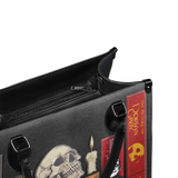 "The Codex of Gothic Tales" Deadlight Black - Black Interior - Leather Handbag