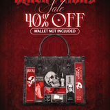 "The Codex of Gothic Tales" Black Widow’s Kiss Leather Handbag Deal