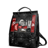 "The Codex of Gothic Tales" Black Widow’s Kiss Leather Backpack