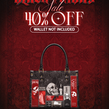 "The Codex of Gothic Tales" Black Widow’s Kiss Small Leather Handbag Deal