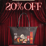 "The Codex of Gothic Tales" Deadlight Black Leather Tote Bag Deal