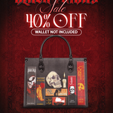 "The Codex of Gothic Tales" Deadlight Black Leather Handbag Deal