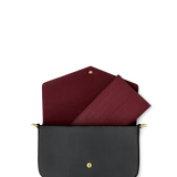"The Codex of Gothic Tales" Deadlight Black Envelope Chain Crossbody Bag - CLEAROUT