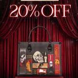 "The Codex of Gothic Tales" Deadlight Black Leather Handbag Deal