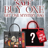 "The Codex of Gothic Tales" Deadlight Black Leather Handbag Deal