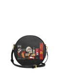 "The Codex of Gothic Tales" Deadlight Black Circle Crossbody Bag