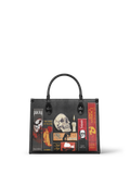 "The Codex of Gothic Tales" Deadlight Black - Red Interior - Leather Handbag