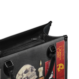 "The Codex of Gothic Tales" Deadlight Black - Black Interior - Leather Handbag
