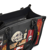 "The Codex of Gothic Tales" Deadlight Black - Black Interior - Small Leather Handbag