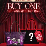 "The Codex of Gothic Tales" Violet Echo Leather Tote Bag Deal