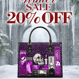 "The Codex of Gothic Tales" Violet Echo Leather Handbag Deal