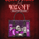 "The Codex of Gothic Tales" Violet Echo Leather Handbag Deal