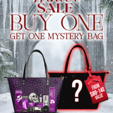 "The Codex of Gothic Tales" Violet Echo Leather Tote Bag Deal