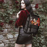 "The Codex of Gothic Tales" Deadlight Black Leather Backpack