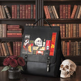 "The Codex of Gothic Tales" Deadlight Black Leather Backpack