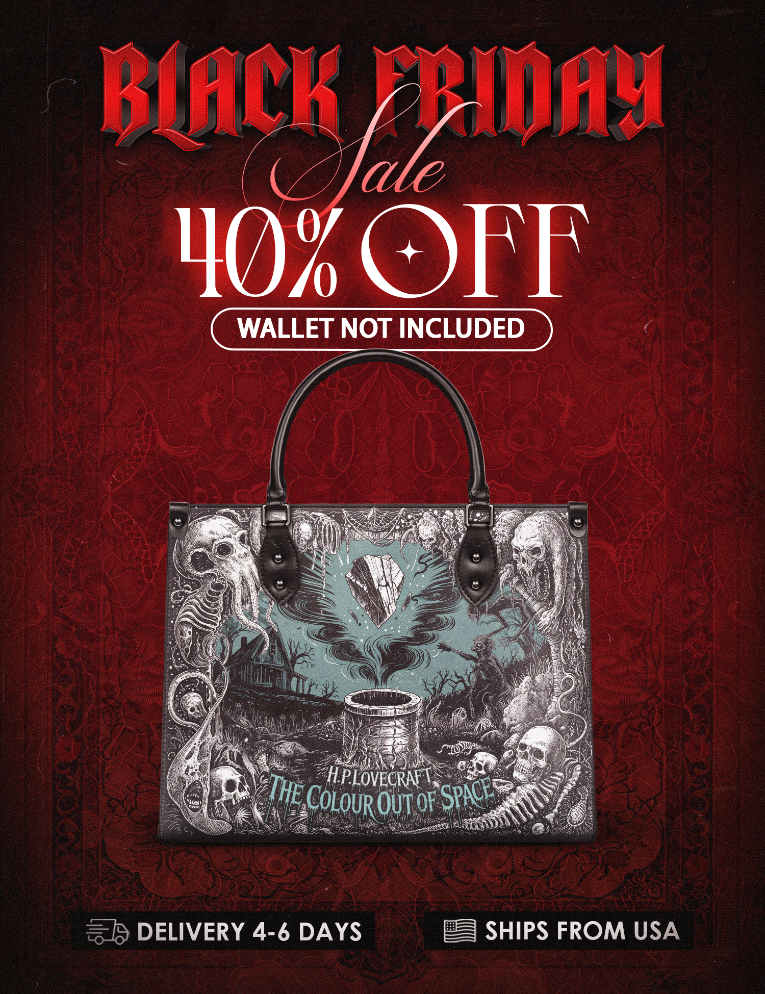 "The Colour Out Of Space" Leather Handbag Deal