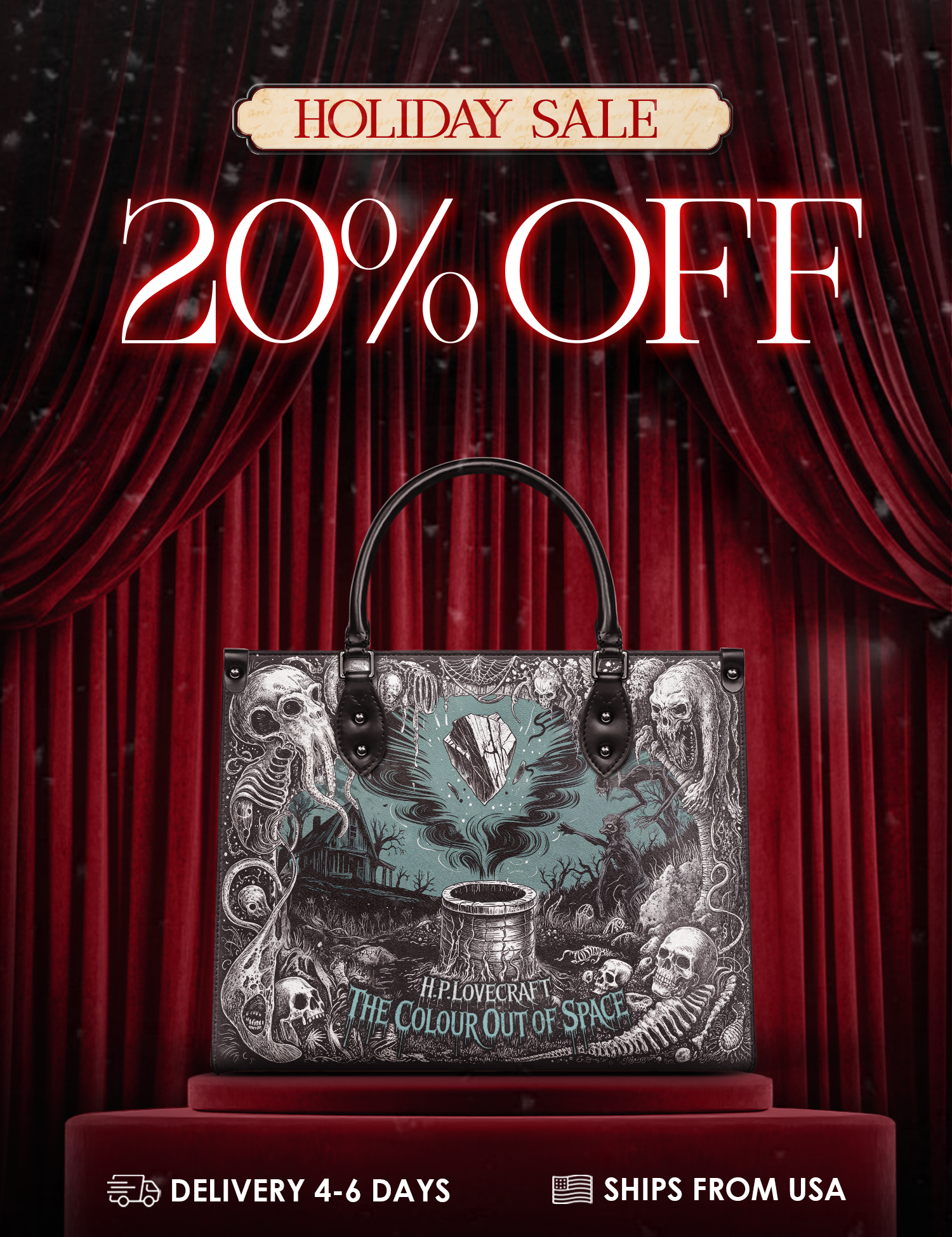 "The Colour Out Of Space" Leather Handbag Deal