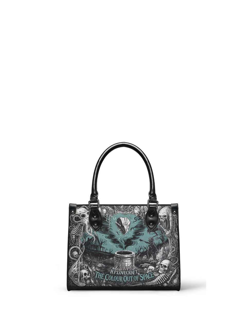 "The Colour Out Of Space" - Black Interior - Small Leather Handbag