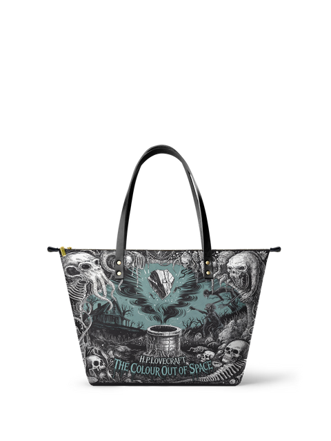 "The Colour Out Of Space" Leather Tote Bag