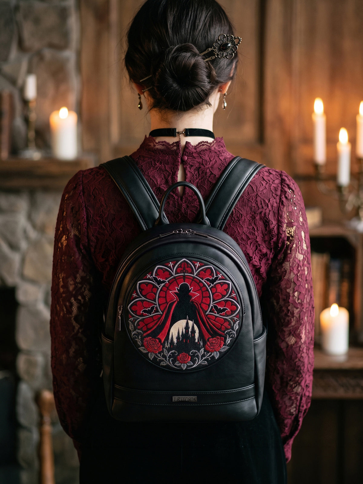 "The Count" Skein Leather Backpack
