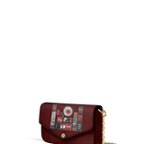 "The Crimson Codex" Envelope Chain Crossbody Bag - CLEAROUT