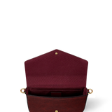 "The Crimson Codex" Envelope Chain Crossbody Bag - CLEAROUT