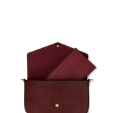"The Crimson Codex" Envelope Chain Crossbody Bag - CLEAROUT