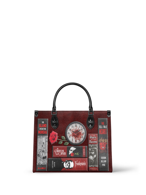 "The Crimson Codex" - Black Interior - Leather Handbag - NEW WORKSHOP SALE