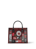 "The Crimson Codex" - Black Interior - Leather Handbag - Special Deal