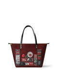 "The Crimson Codex" Leather Tote Bag - FALL DEAL