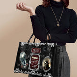 "The Dracula" - Black Interior - Leather Handbag Matching Set - CLEAROUT