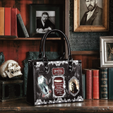 "The Dracula" - Black Interior - Small Leather Handbag Matching Set - CLEAROUT
