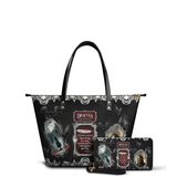 "The Dracula" Leather Tote Bag Matching Set - CLEAROUT
