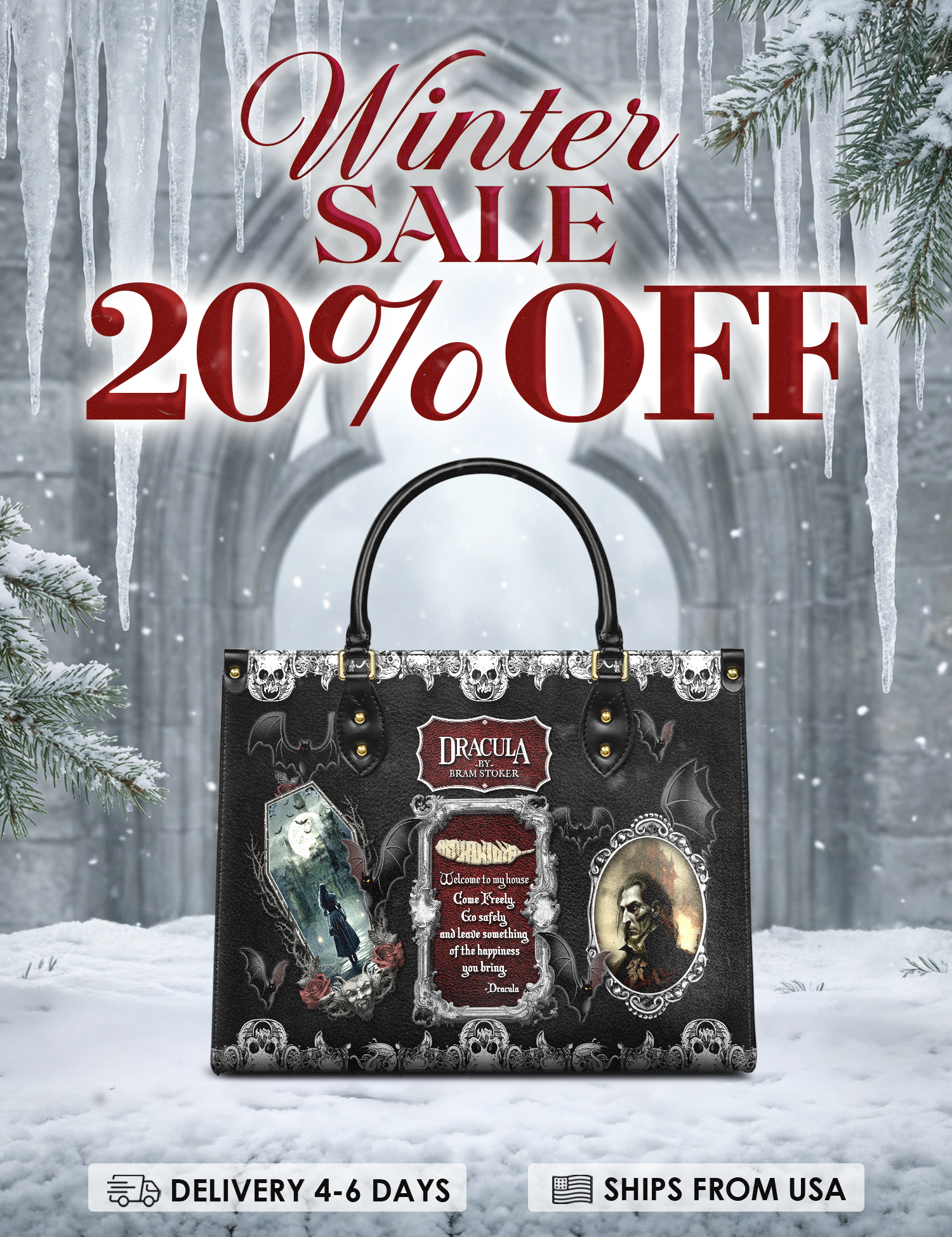 "The Dracula" Leather Handbag Deal