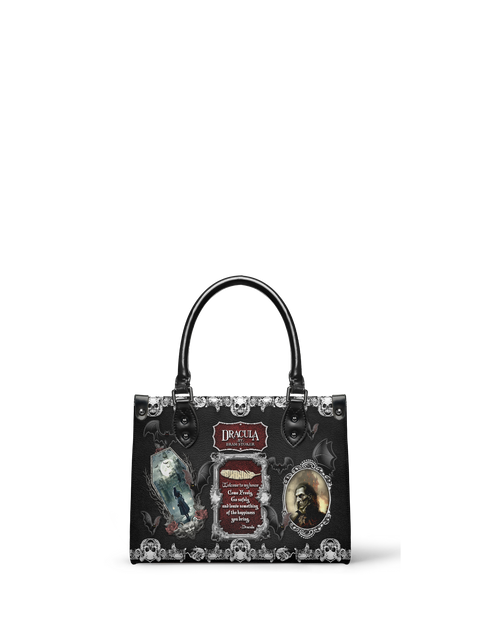 "The Dracula" - Black Interior - Small Leather Handbag