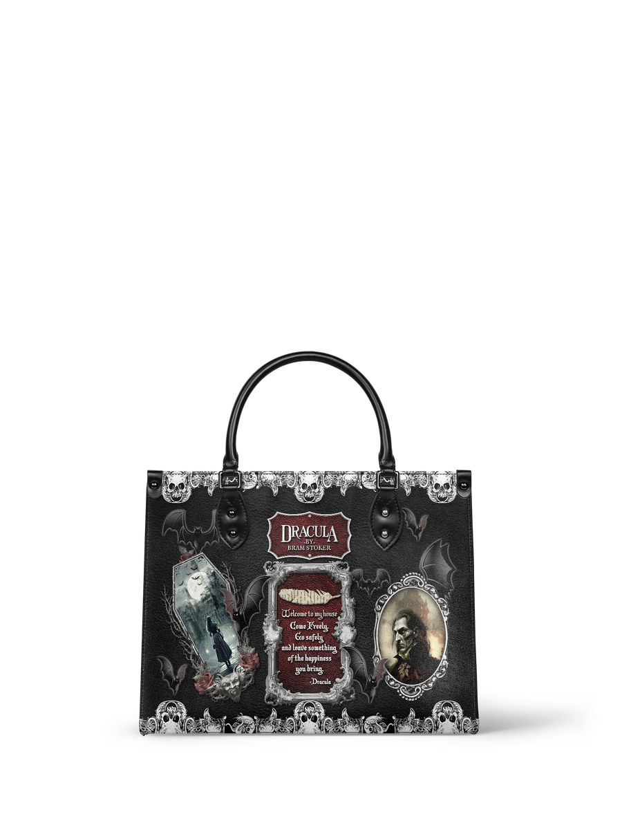 "The Dracula" - Black Interior - Leather Handbag - Special Deal
