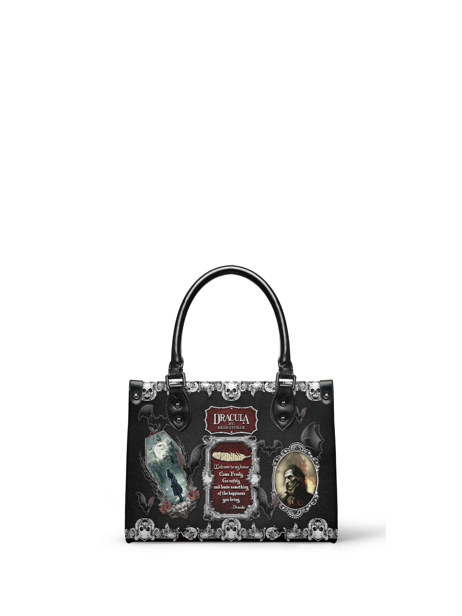 "The Dracula" - Black Interior - Small Leather Handbag - NEW WORKSHOP SALE