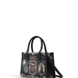 "The Dracula" - Black Interior - Small Leather Handbag Matching Set - CLEAROUT