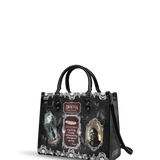 "The Dracula" - Black Interior - Leather Handbag Matching Set - CLEAROUT