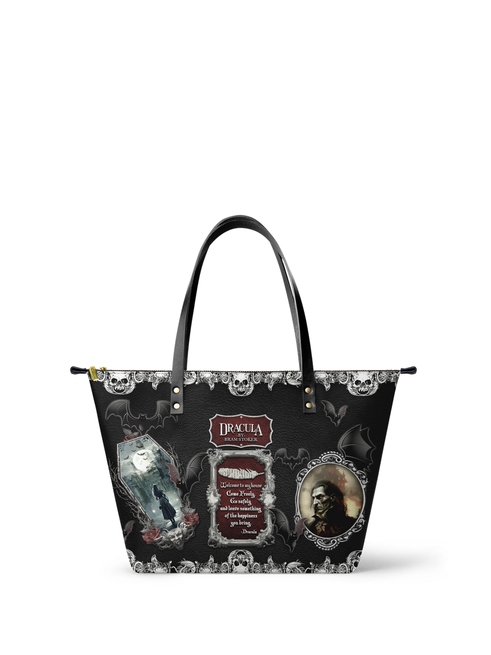 "The Dracula" Leather Tote Bag