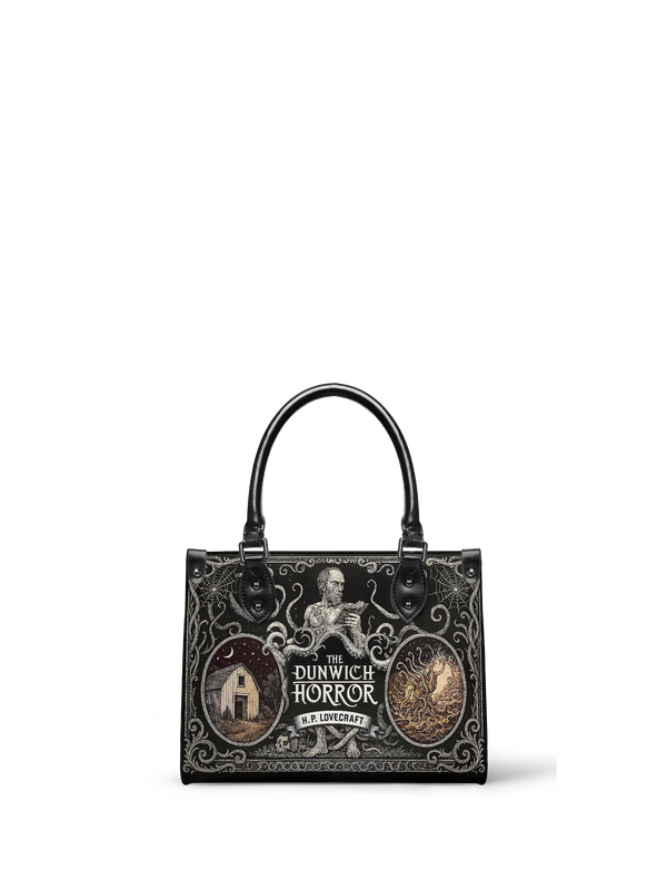 "The Dunwich Horror" - Black Interior - Small Leather Handbag