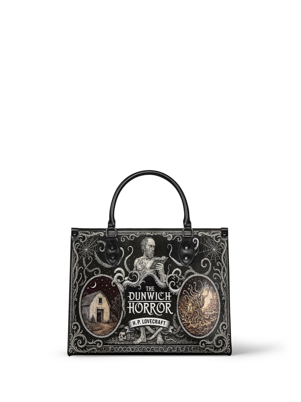 "The Dunwich Horror" - Black Interior - Leather Handbag - Special Deal